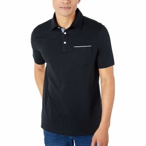 Tahari Men's Interlock Polo Black Size:M